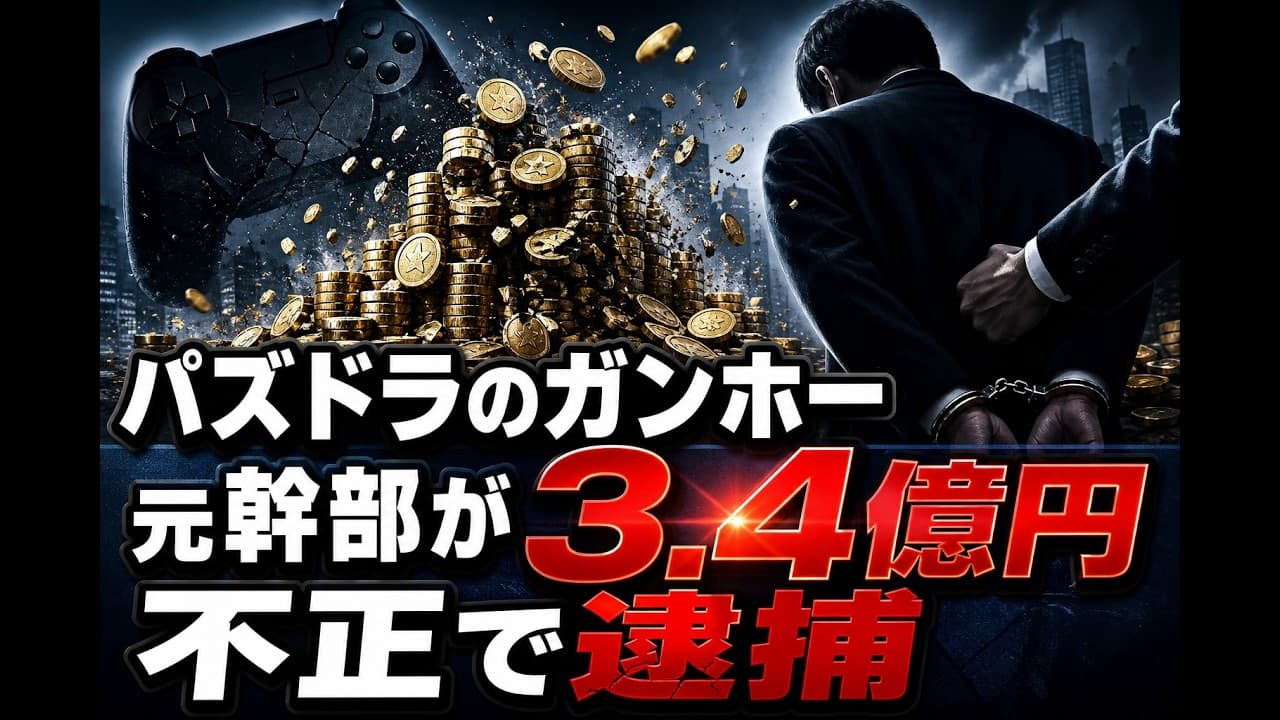 ビジネスニュース: パズドラのガンホー 元幹部が3.4億円不正で逮捕