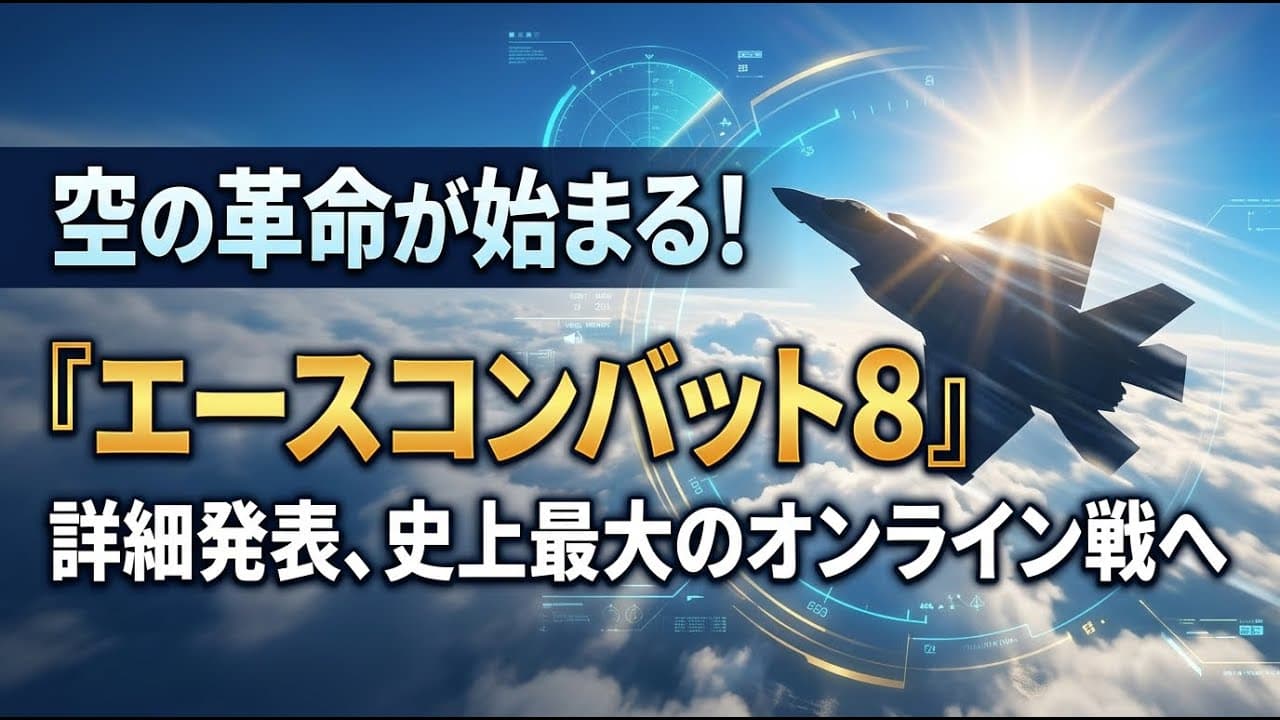 ゲームニュース: 空の革命が始まる！『エースコンバット8』詳細発表、史上最大のオンライン戦へ