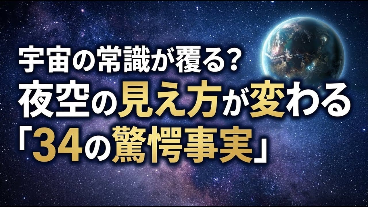 科学ニュース: 宇宙の常識が覆る？夜空の見え方が変わる「34の驚愕事実」