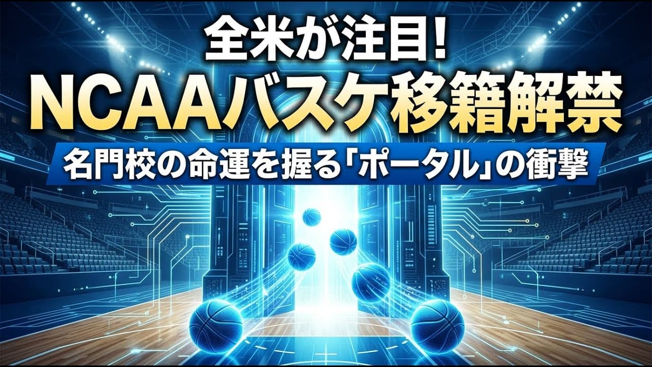 スポーツニュース: 全米が注目！NCAAバスケ移籍市場が解禁　名門校の命運を握る「ポータル」の衝撃
