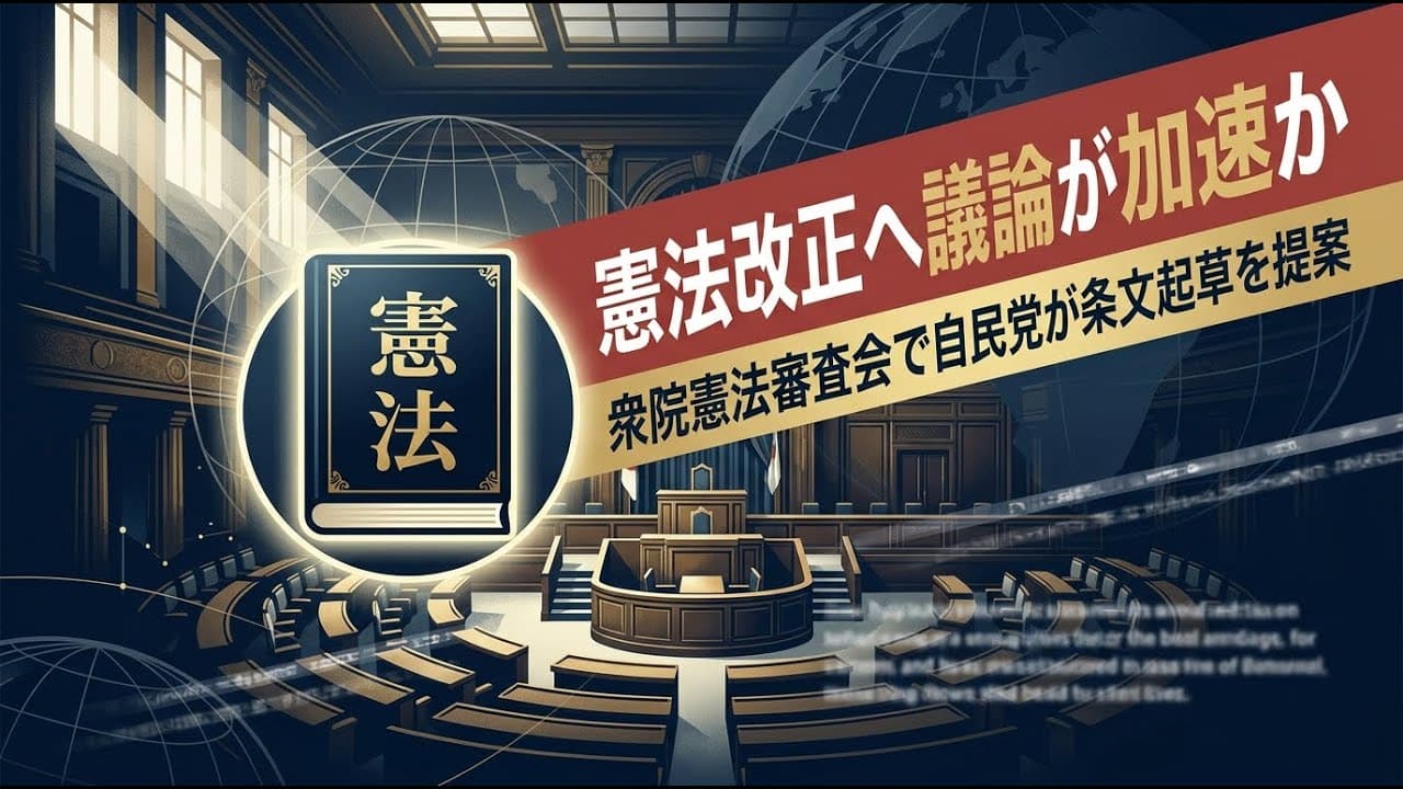 政治ニュース: 憲法改正へ議論が加速か 衆院憲法審査会で自民党が条文起草を提案