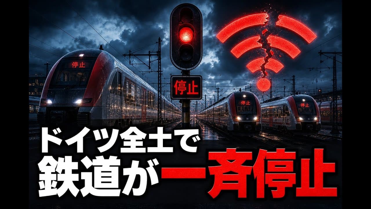 インフラニュース: ドイツ全土で鉄道が一斉停止
