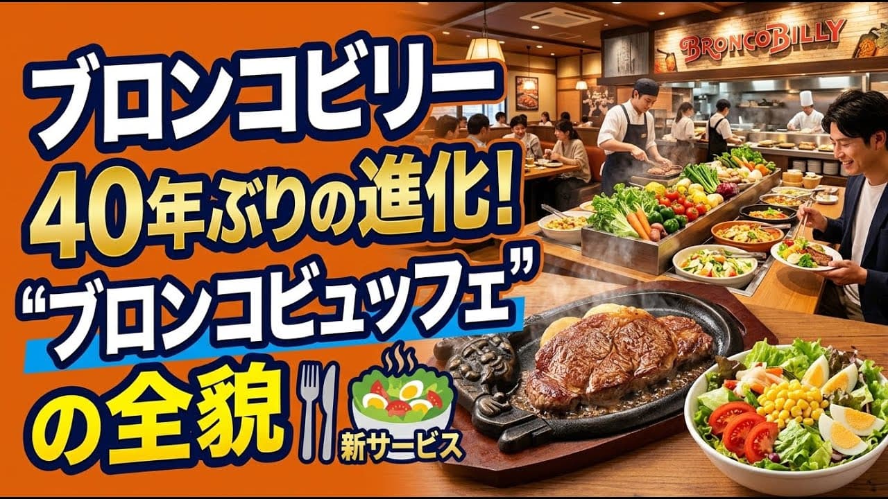 グルメニュース: 「ブロンコビリー」が40年ぶりに進化！新サービス「ブロンコビュッフェ」の全貌