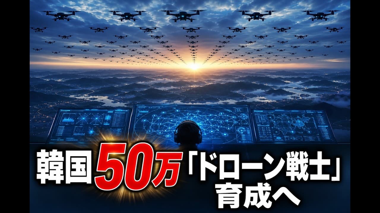 軍事ニュース: 韓国 50万「ドローン戦士」育成へ