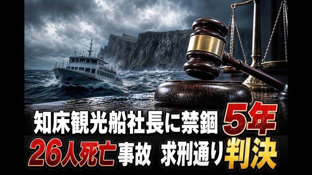 社会ニュース: 知床観光船社長に禁錮5年 26人死亡事故 求刑通り判決