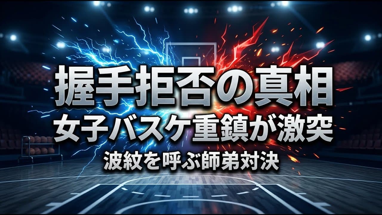 スポーツニュース: 女子バスケ界の重鎮が激突！ 握手拒否で波紋を呼ぶ師弟対決の真相