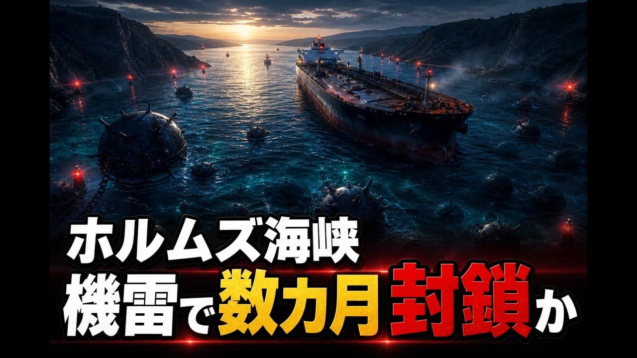 国際ニュース: ホルムズ海峡 機雷で数カ月封鎖か
