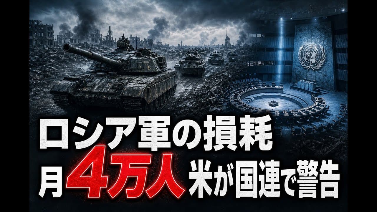 軍事ニュース: ロシア軍の損耗 月4万人 米が国連で警告