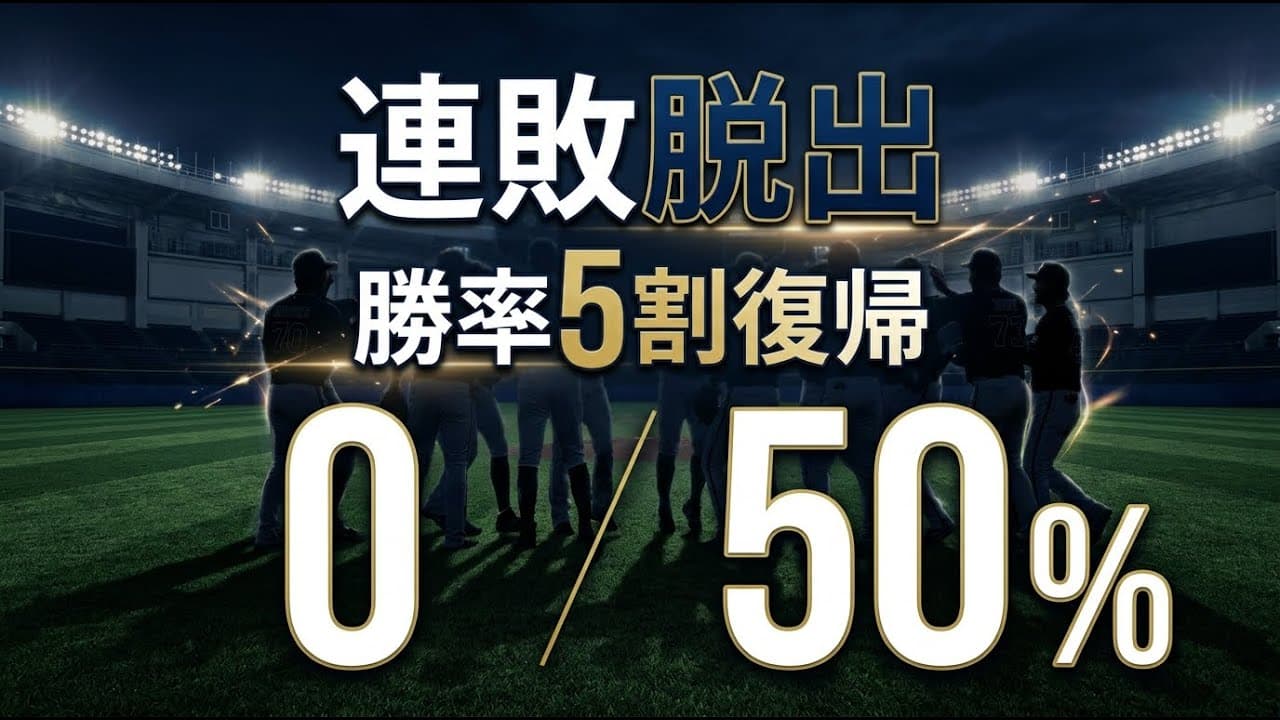 スポーツニュース: オリックス連敗脱出！廣岡の好守備と宗の決勝打でロッテを破り勝率5割復帰