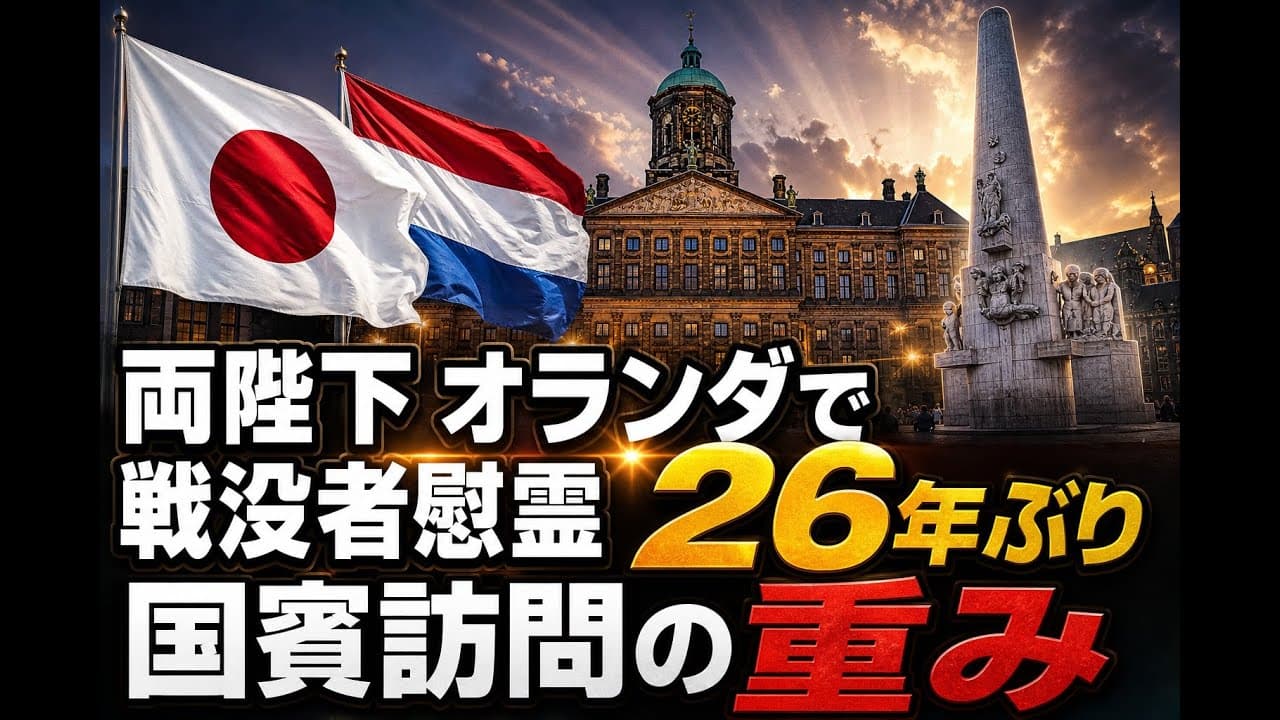 文化ニュース: 両陛下 オランダで戦没者慰霊 26年ぶり国賓訪問の重み