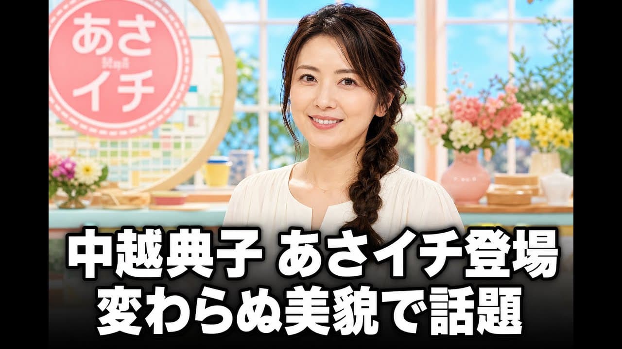 エンタメニュース: 中越典子 あさイチ登場 変わらぬ美貌で話題