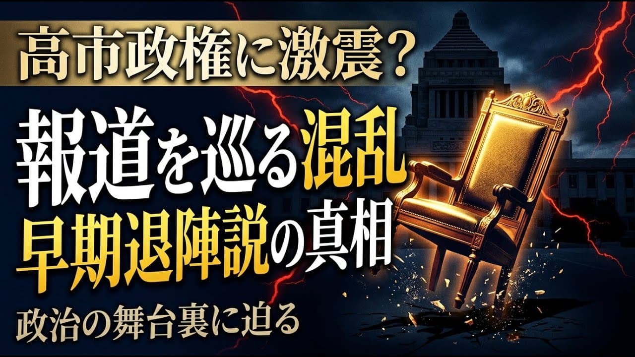 政治ニュース: 高市政権に激震？ 報道を巡る混乱とささやかれる早期退陣説の真相