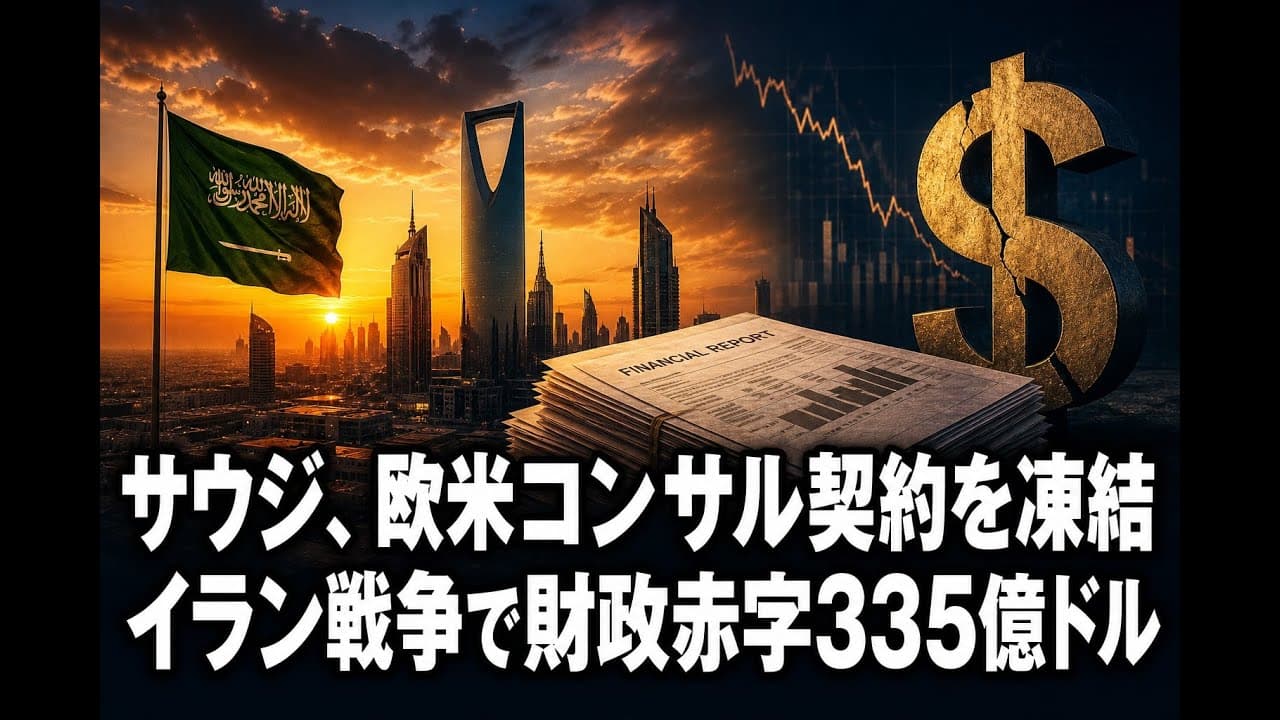 経済ニュース: サウジ、欧米コンサル契約を凍結 イラン戦争で財政赤字335億ドル