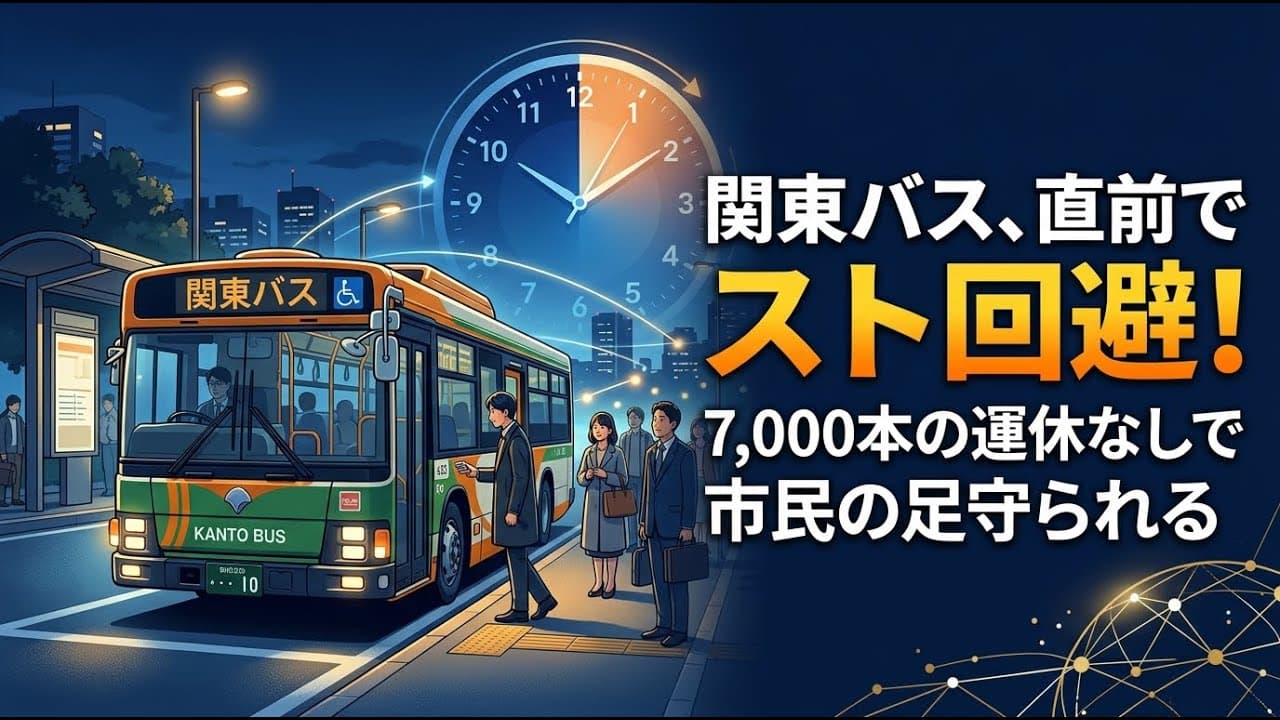 交通ニュース: 関東バス、直前でスト回避！7,000本の運休なしで市民の足守られる