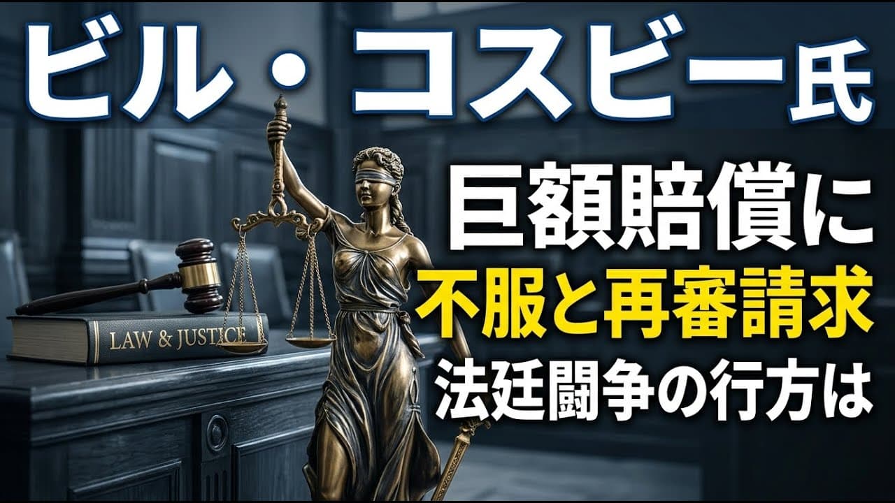 社会ニュース: ビル・コスビー氏が巨額の賠償額を不服とし再審請求、法廷闘争の行方は