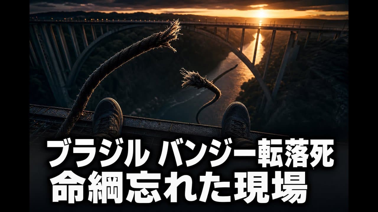 社会ニュース: ブラジル バンジー転落死 命綱忘れた現場