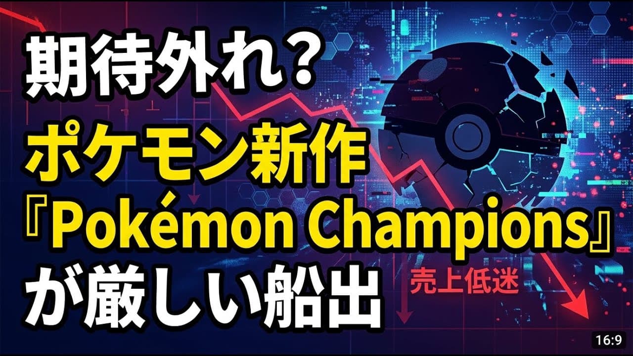 ゲームニュース: 期待外れ？ポケモン新作『Pokémon Champions』が厳しい船出