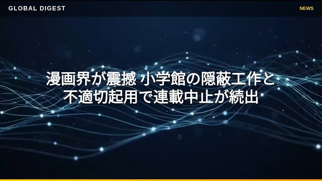 社会ニュース: 漫画界が震撼 小学館の隠蔽工作と不適切起用で連載中止が続出