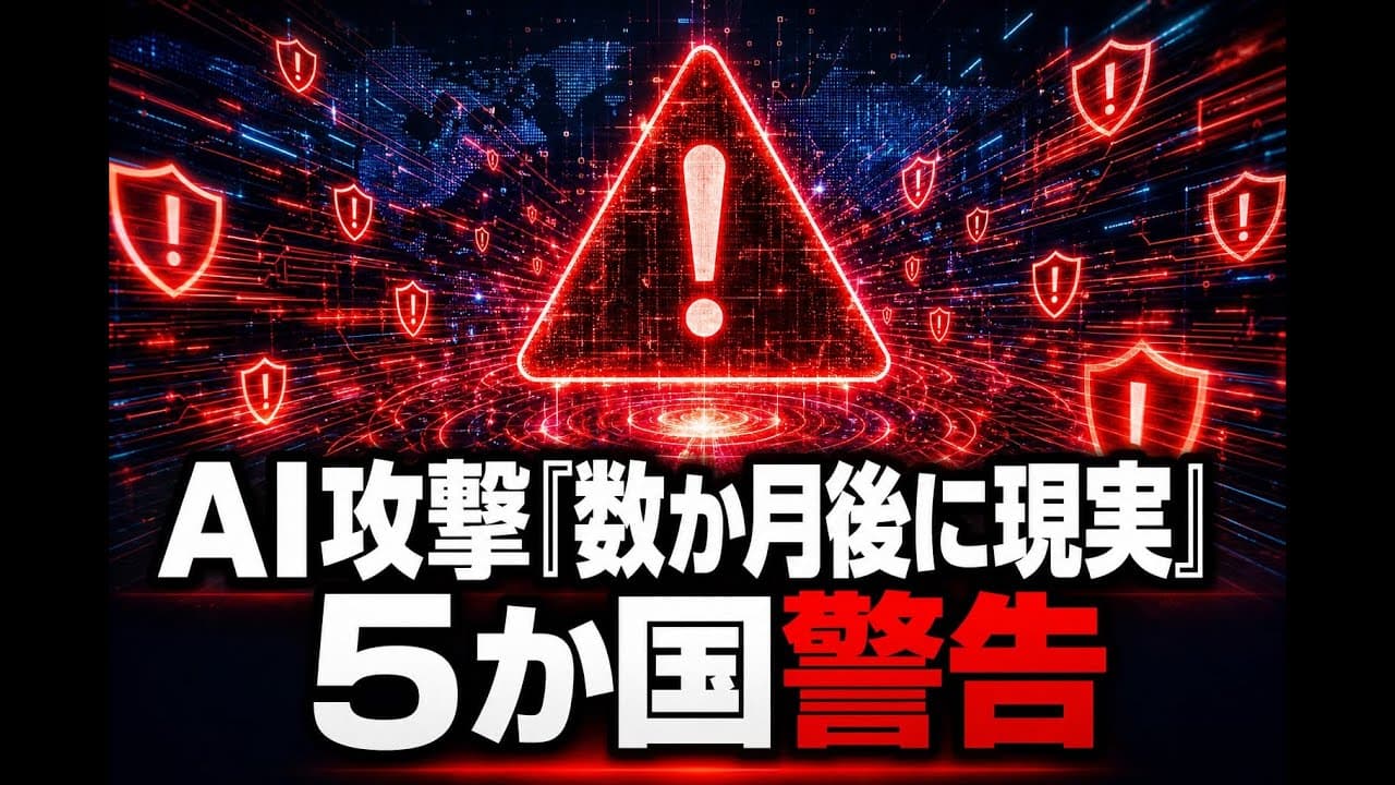 テクノロジーニュース: AI攻撃『数か月後に現実』 5か国警告