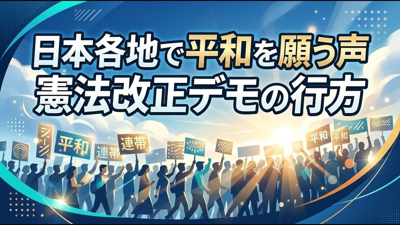政治ニュース: 日本各地で平和を願う声　憲法改正をめぐる大規模デモの行方