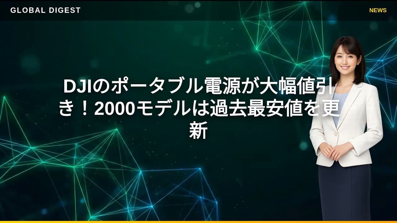 テクノロジーニュース: DJIのポータブル電源が大幅値引き！2000モデルは過去最安値を更新