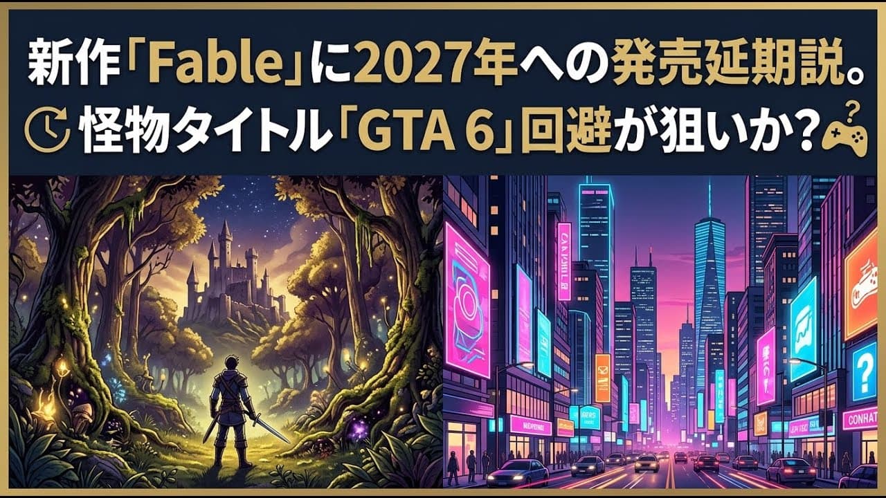 ゲームニュース: 新作「Fable」に2027年への発売延期説。怪物タイトル「GTA 6」回避が狙いか？