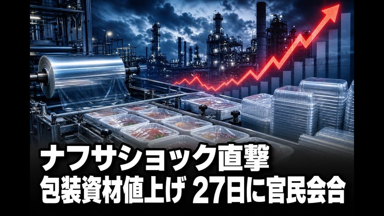 経済ニュース: ナフサショック直撃 包装資材値上げ 27日に官民会合