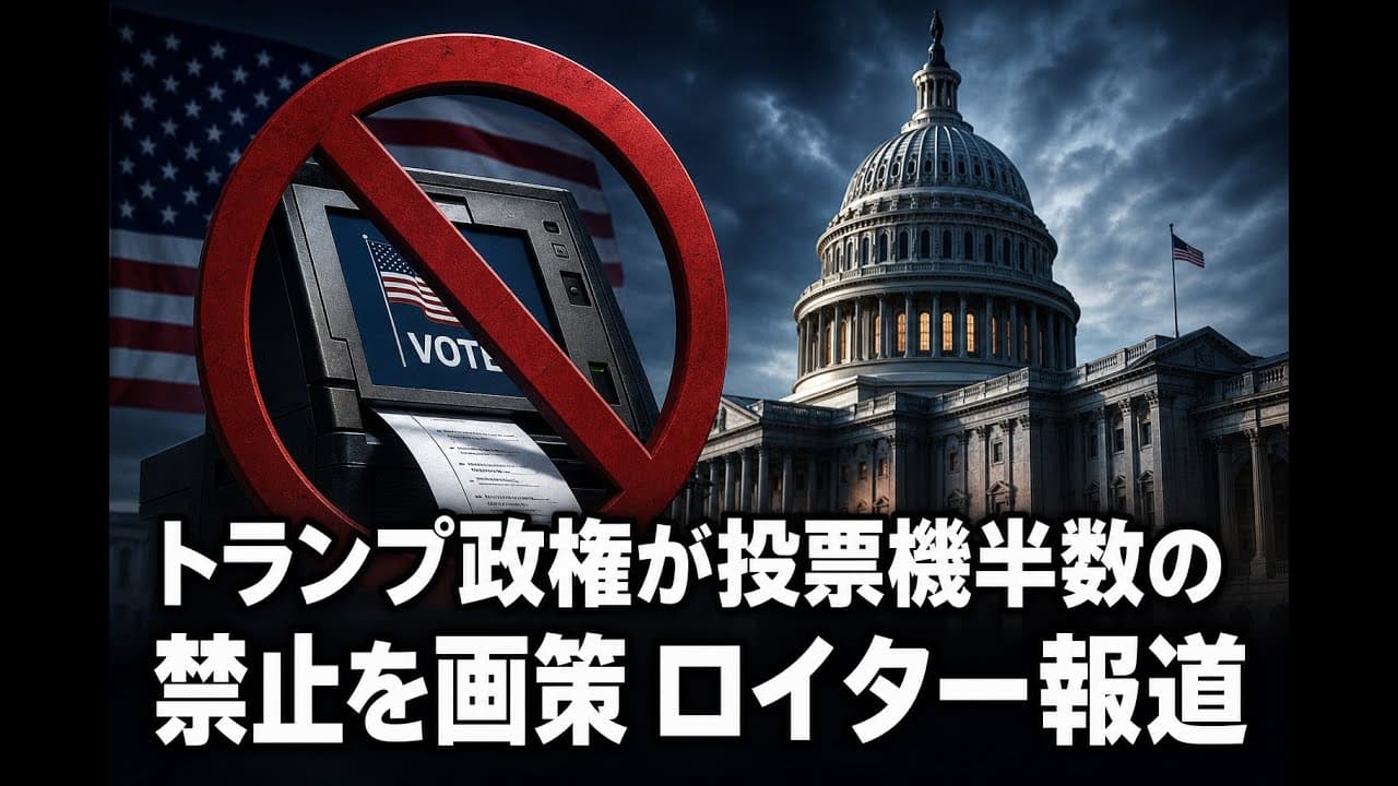 政治ニュース: トランプ政権が投票機半数の禁止を画策 ロイター報道