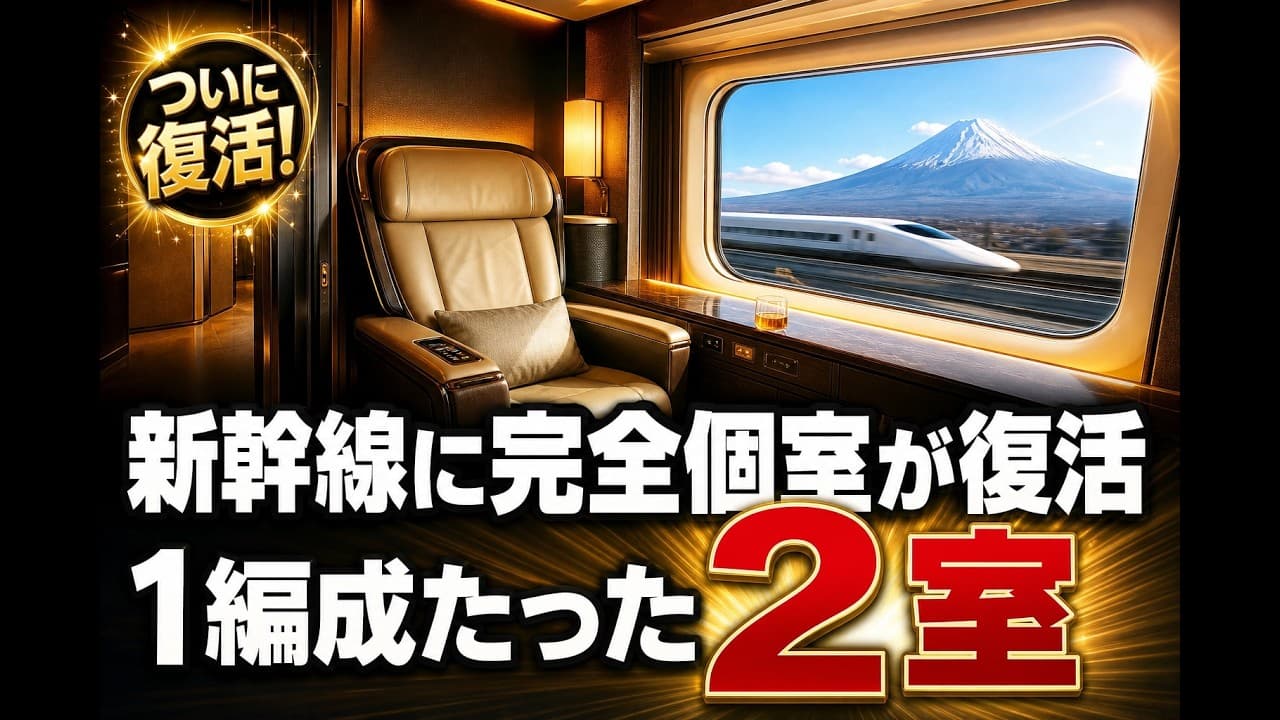 ビジネスニュース: 新幹線に完全個室が復活 1編成たった2室