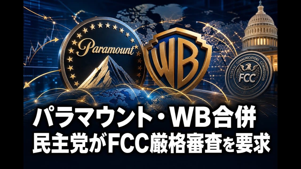 ビジネスニュース: パラマウント・WB合併 民主党がFCC厳格審査を要求