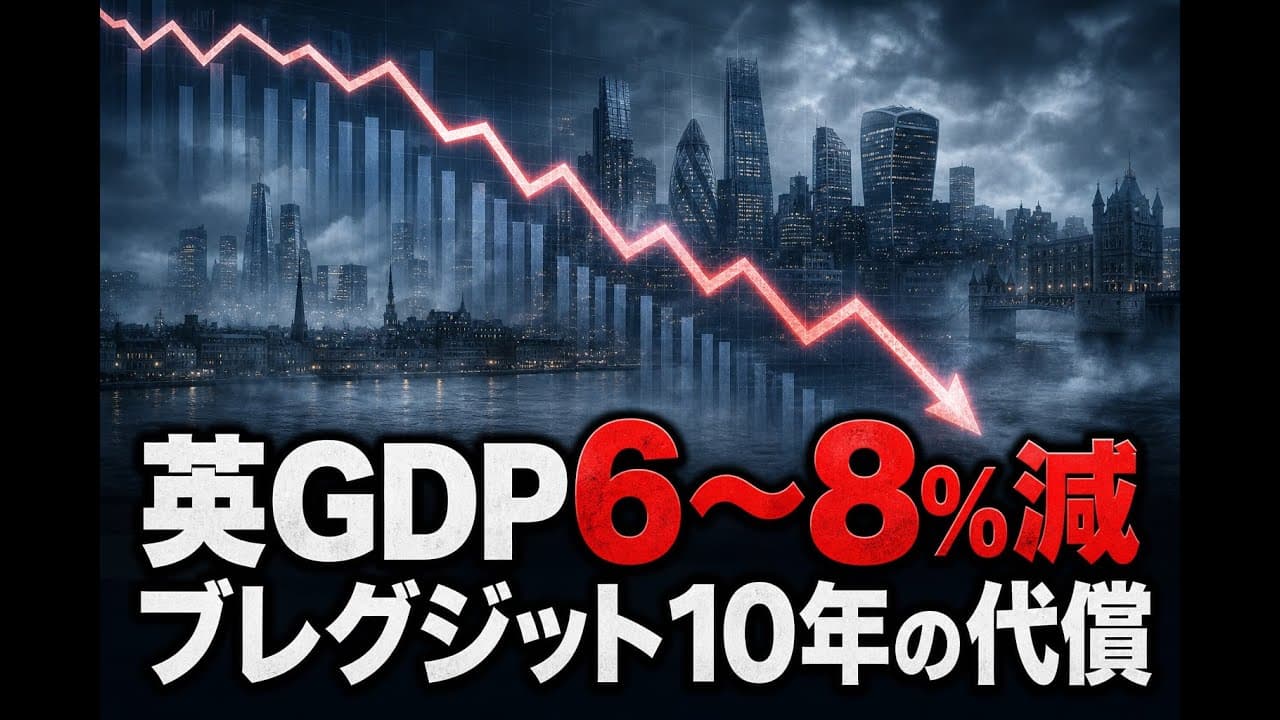 経済ニュース: 英GDP6〜8%減 ブレグジット10年の代償
